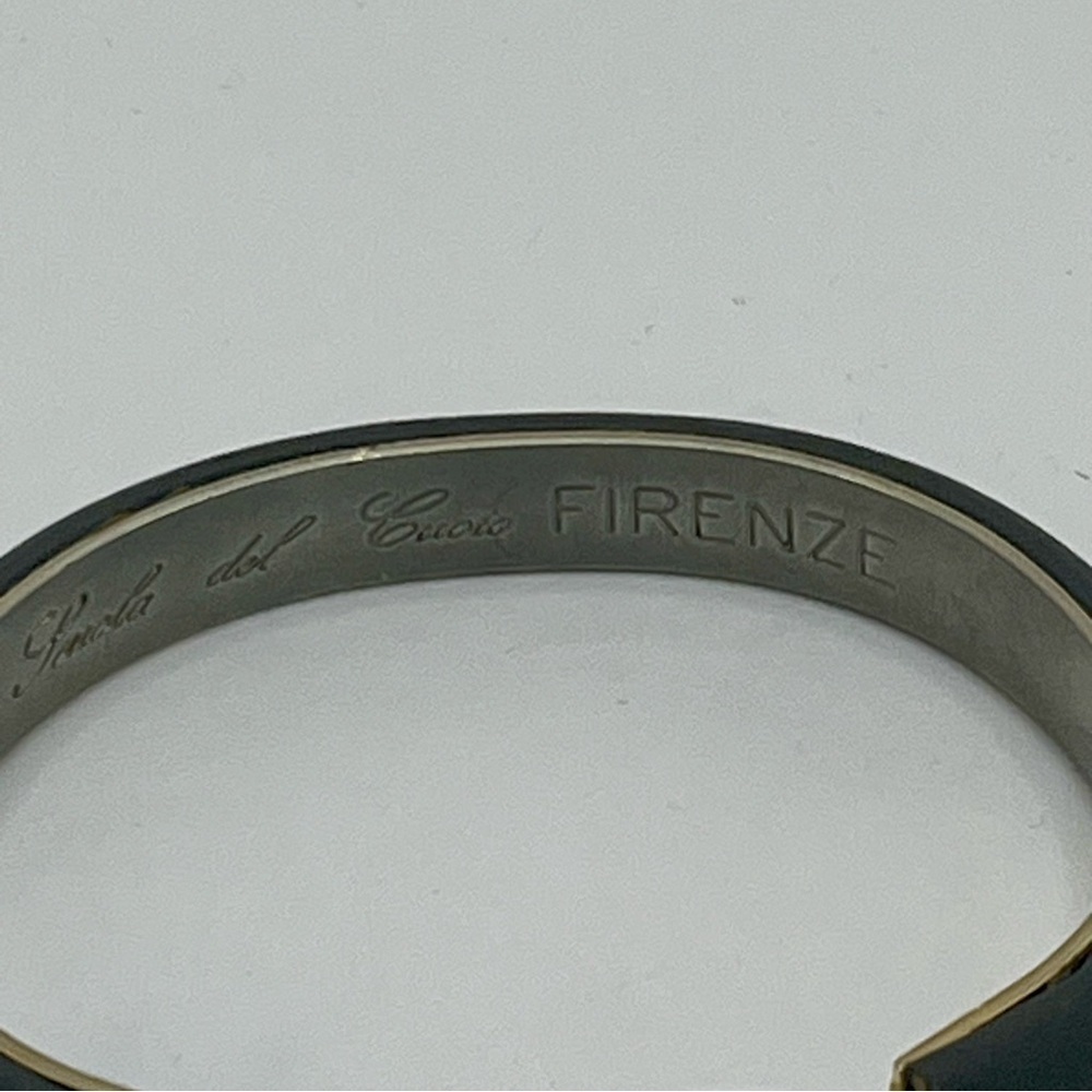 Scuola del Cuoio Firenze Italian Leather Bracelet Gray - Picture 11 of 11
